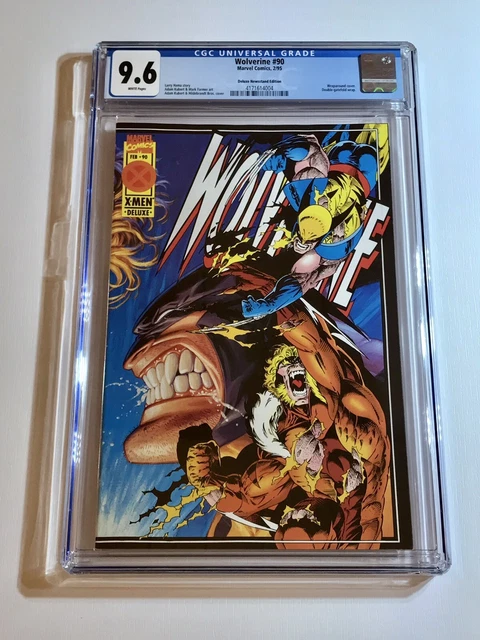 1995 Wolverine #90 Wraparound Cover Pop 5 Rare Deluxe Newsstand Variant Cgc 9.6