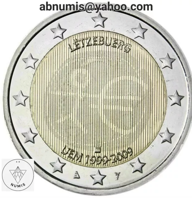 2 euro Commémo Luxembourg 2009 EMU UME Luxembourg