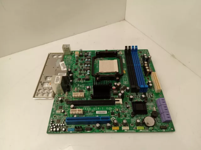 MSI MS-7646 Ver 1.0 Socket AM2 DDR3 MicroATX Motherboard With I/O Shield