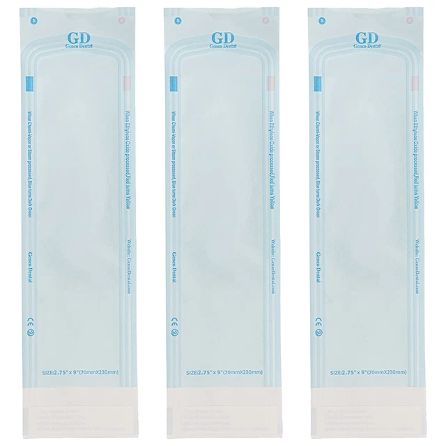 Self Seal Sterilization Pouches for Dentists Autoclave Sterilizer Bags for Clean