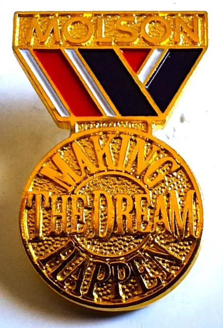 1988 Calgary Winter Olympics MOLSON " MAKING THE DREAM  HAPPEN " PIN - Canada