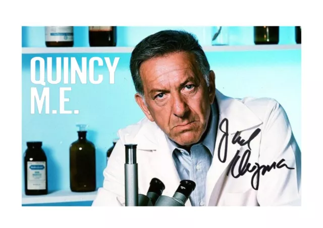 Jack Klugman Quincy ME A4 autographed poster Choice of frame