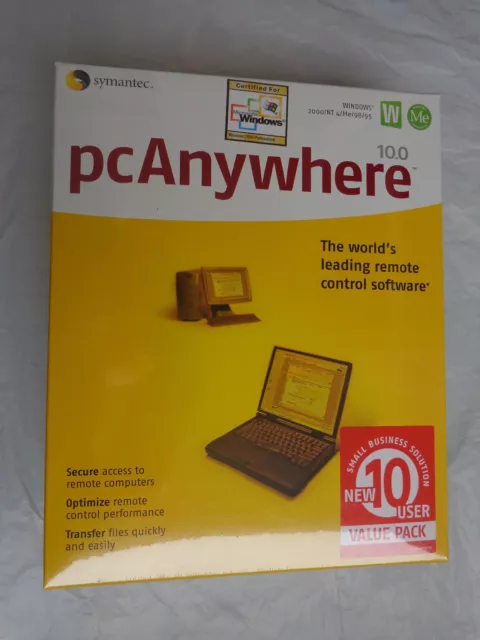 pcAnywhere v10.0 10-User Pack (New!Factory sealed retail box)