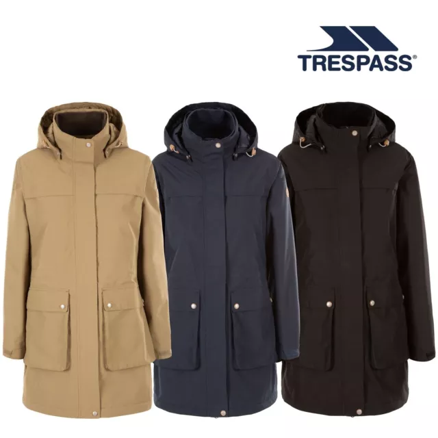 Trespass Womens Waterproof Jacket Lightly Padded Longer Length Lyrics