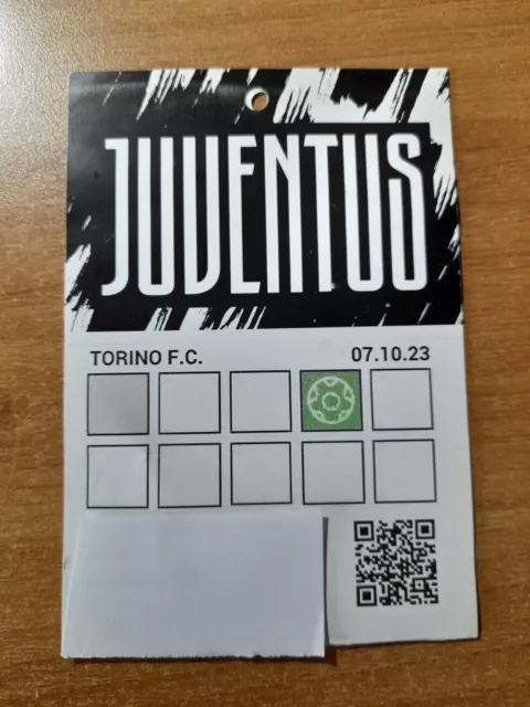 Biglietto Ticket Pass Calcio Stadio Italia JUVENTUS VS TORINO 2023 24