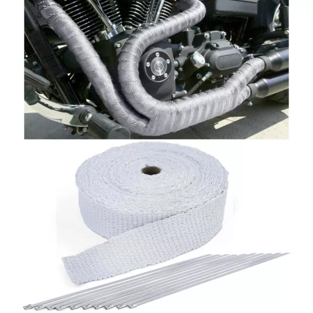Nastro di protezione termica scarico nastro termico ceramica fino a 1300°C 50 mm x 2 mm 10 metri