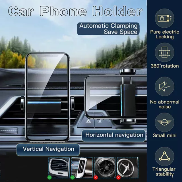 Universal Car Air Vent Mount Holder Cradle Stand Bracket For Mobile Cell Phone