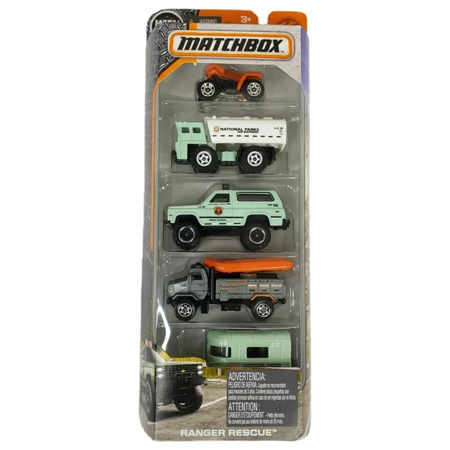 MATCHBOX RANGER RESCUE National Parks Vehicles Trucks Lot 5-Pack FMV33 ...
