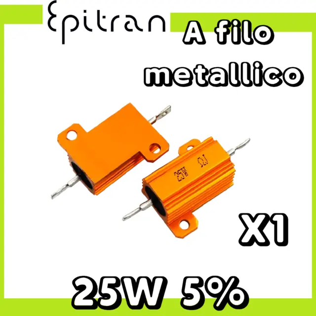 Resistenza resistenze resistore corazzata in alluminio da 25W 1Ohm 1 Ohm