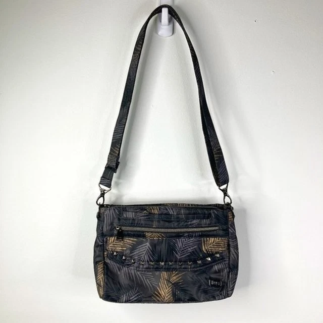 Lug Pacer 2.0 RFID Lightweight Tropical Fog Studded Crossbody Travel Bag Purse