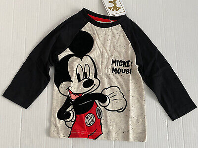 DISNEY Mickey Mouse accanto Kids Baby T-shirt 12-18 MESI, NUOVA con etichetta regalo di Natale