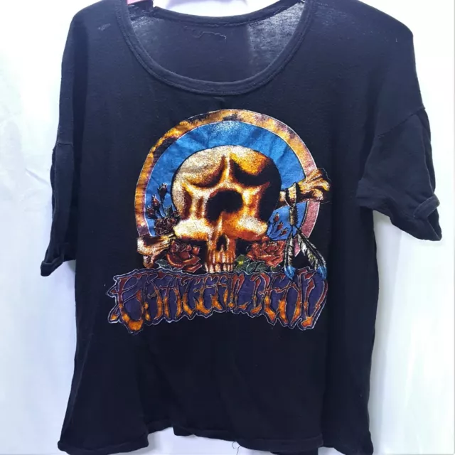 Grateful Dead Cyclops & Bertha Double Sided 70s Vintage Skull Roses Rare T-Shirt