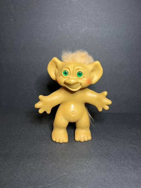 VINTAGE 1960S EEGEE Troll Doll w/ Swival Head, Light Orange Hair ...