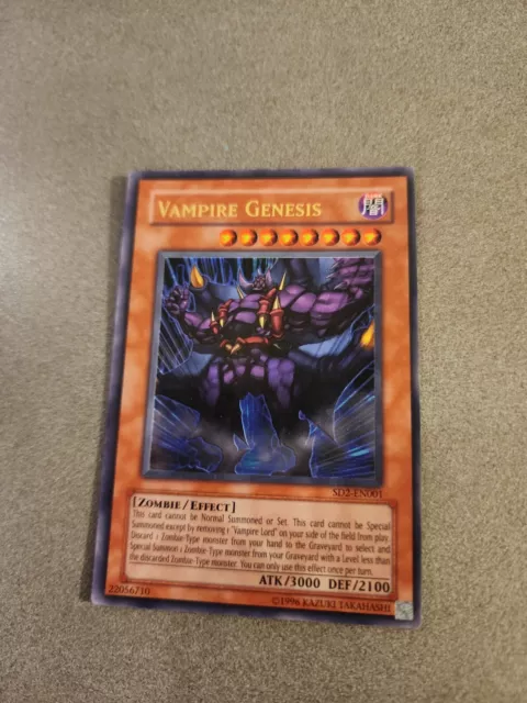 Yugioh Vampire Genesis SD2-EN001 Ultra Rare 1st Edition LP y13