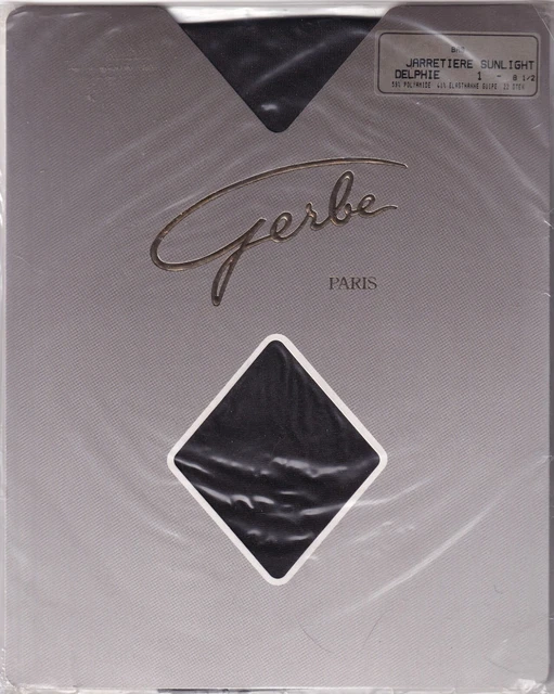 Bas Jarretière (stay-ups) Gerbe Chimère Taupe Taille 3 - 9½, 18 Deniers, Neufs Avec étiquette