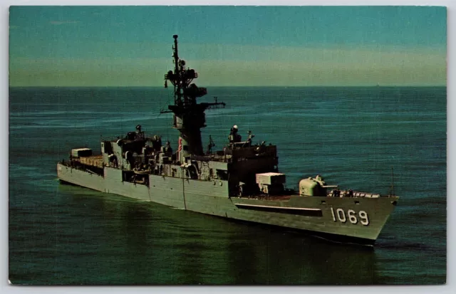 Postcard USS Bagley FF-1069 Finest Fast Frigate M141