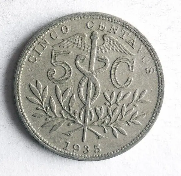 1935 BOLIVIA 5 CENTAVOS - Excellent Coin - FREE SHIP - Bin #150