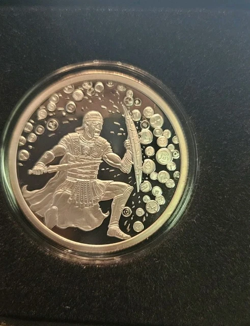 2020 1OZ PROOF Crypto Crucible .999 Silver Shield BTC Round