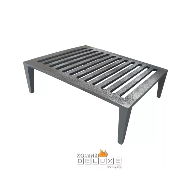 Grillrost Rost Metall eckig aus Guss Gusseisenrost 31x24,5x9,5 cm  Feuerrost