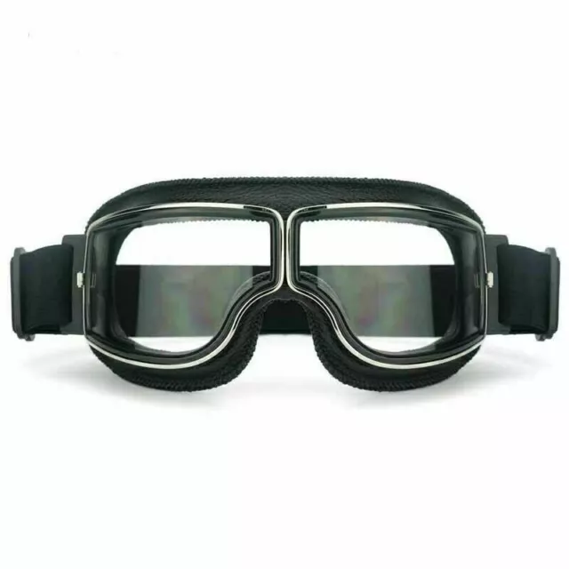 Motorradbrille für Brillenträger Fliegerbrille Boarder Retro Piloten Goggles DE