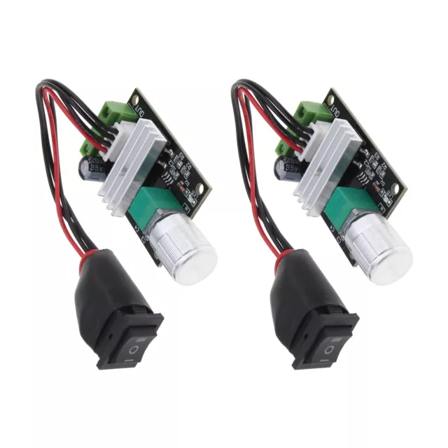 2x DC Motor Governor Module PWM Speed Controller with Switch Control 6V12V24V 3A