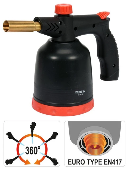 Brûleur à Gaz Bec Bunsen Allume-Charbon Brûleur Soudage Briquet + Gaz 227g