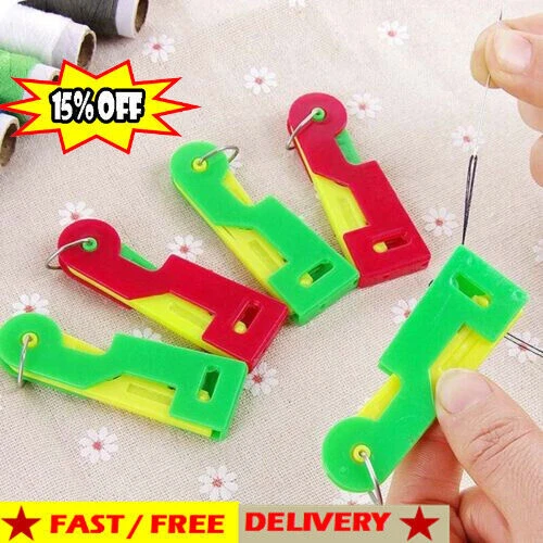 3X enhebrador de agujas ayuda de enhebrador accesorios de costura enhebrador de hilo aguja B9O3