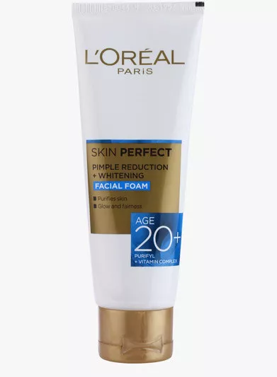 Loreal Paris Skin Perfect Pimple Reduction Whitening Facial Foam Age 20+  50 gm