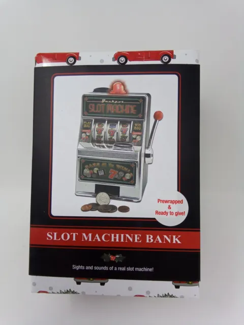 Slot Machine Bank Ready to Give Prewrapped Christmas gift