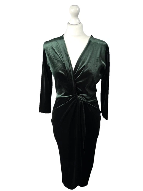 zara green velvet wrap dress Renaissance Medieval Fantasy Costume - 2 Pc Chemise Gown & 4Point Skirt Cosplay Woodland Fairy Dress - The Fern Fairy main image 0