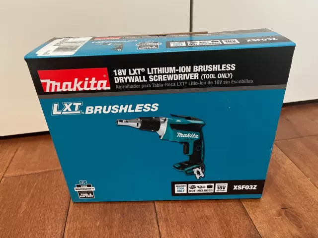 Makita XSF03Z, 18V LXT Lithium Brushless Drywall Screwdriver tool only