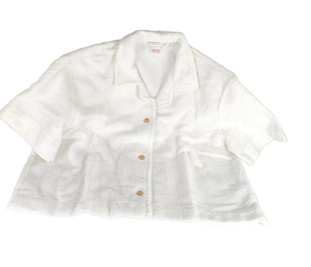 ZARA Home- Spa-100% cotton terry women's shirt-size L.