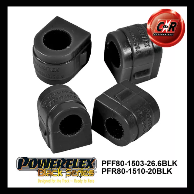 Powerflex Black Fr Arb 26.6mm + RR Arb Moyeu 20mm Pour Chevrolet Malibu8 (12-17)