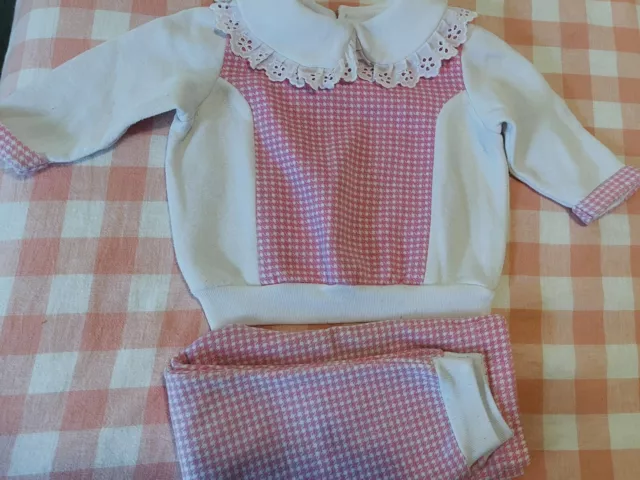 Gorgeous Toddler Size Two Pink Tracksuit Vintage