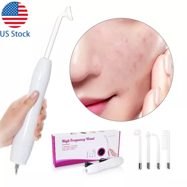 Portable Purple Skin Care Violet Ray Hair Facial With 4 Wand Electronicy Homeuse