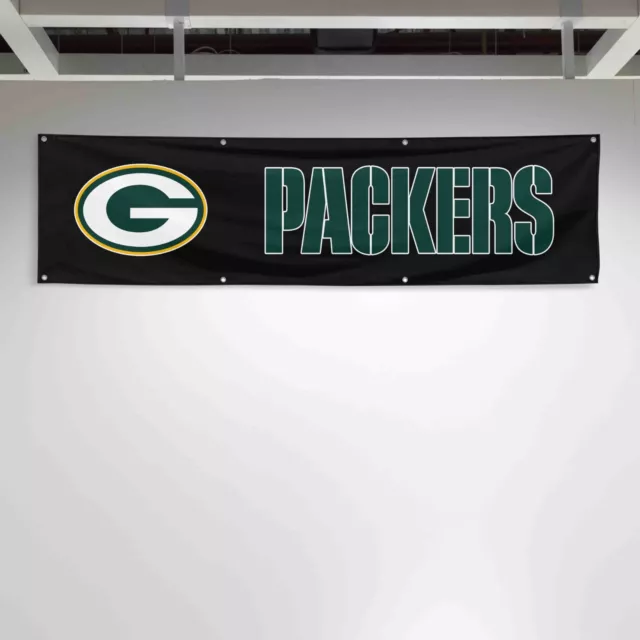 For Green Bay Packers Football Fans 2x8 ft Flag NFL Gift Man Cave Banner