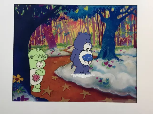 Vintage Animation Production 2 Cels  Care Bears + Drawing 1970’s