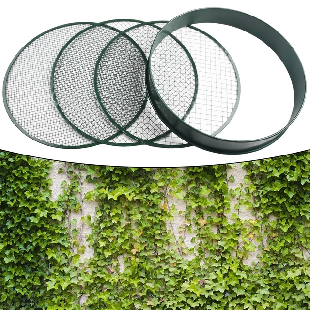 Lot De 2 Tamis à Mailles Fines (1x1 Mm) - Pour Tamiser Terre, Sable, Compost, Outils De Jardinage