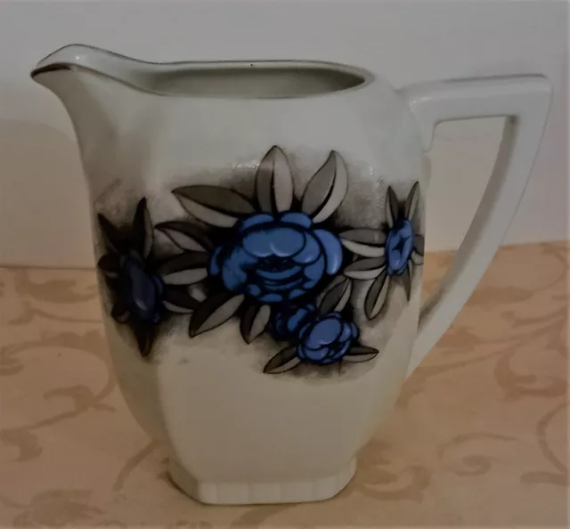 * Pot A Lait 1930 * Jean Boyer * Porcelaine De Limoges * Fleurs Bleues *