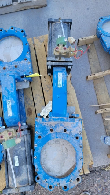 A-C Valve INC PNEUMATIC Knife Gate Valve Size 10" 150 PSIG NEW OPEN BOX