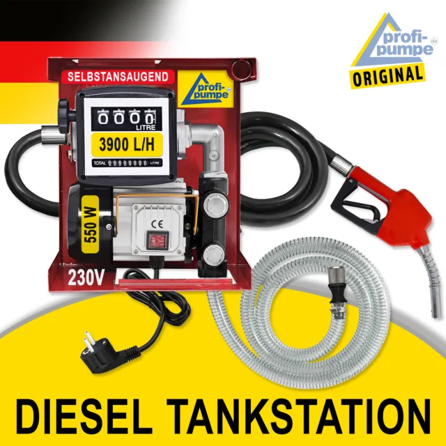 Dieselpumpe DP60L mit Zählwerk Heizölpumpe Diesel Tankstelle Selbstansaugend  DHL