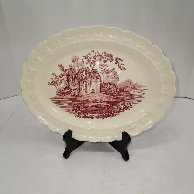 Taylor Smith Taylor Oval Platter English Abbey No Chips Etc. EUC