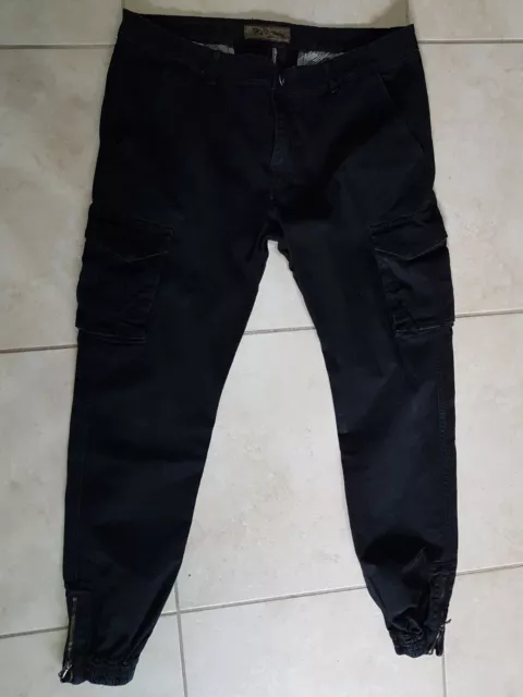 LOTTO 507B PANTALONE pantaloni tuta uomo DOMYOS DECATLON tg.M nero