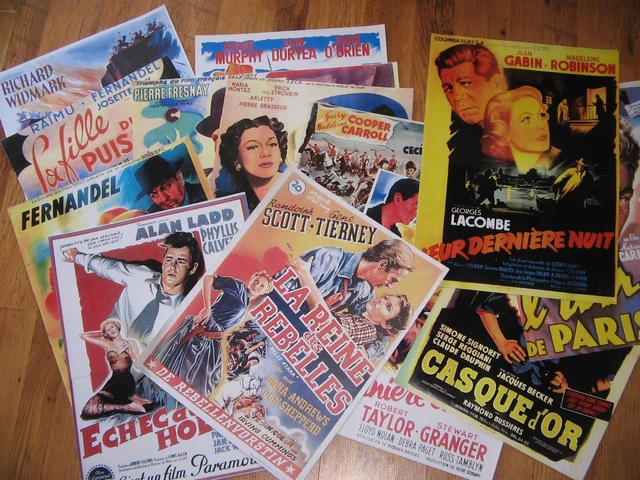 affiches de cinéma - affiches de films - FRANCE/USA - années 30/40/50/60 - TBE