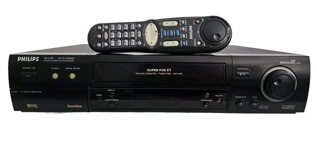 Magnétoscope Philips VR1100 VHS / S-VHS Lisible PAL/SECAM - Révisé Et Garanti 1 An