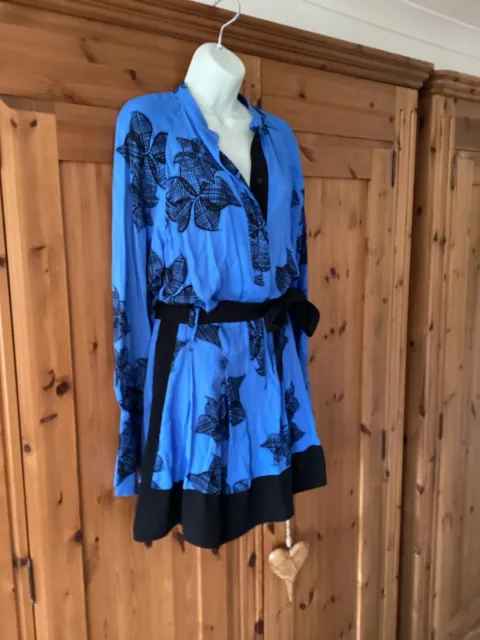 Reiss Black And Blue  dress size 12