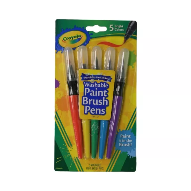 Crayola: Paint Brush Pens Set Crayola Paint Color Craft Art School Supplies