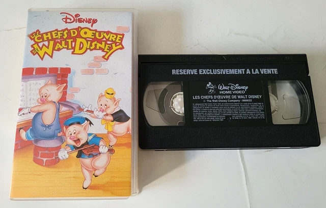 LES CHEFS D'OEUVRE De Walt Disney - VHS SECAM Disney - VF EUR 5,90