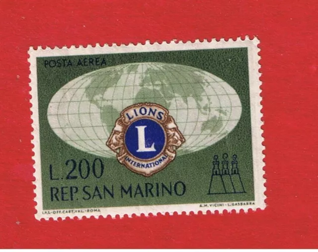 San Marino #C115  MNH OG   Lions- Air Post   Free S/H