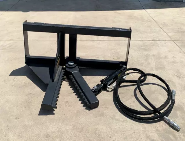 Skid Steer Landhonor Tree/Post Puller Hydraulic Attachment